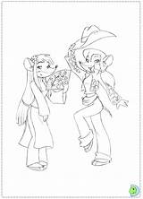 Coloring Stilton Geronimo Sisters Pages Dinokids Tea Violet Coloriage Thea Close Print Colouring sketch template