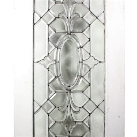 Incredible Antique American Beveled Leaded Glass Window C 1900 Nlg12