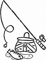 Fishing Coloring Pages Equipment Pole Printable Clipart Rod Fish Clip Boat Cartoon Cliparts Boy Colouring Color Clipartbest Drawing Kids Easy sketch template