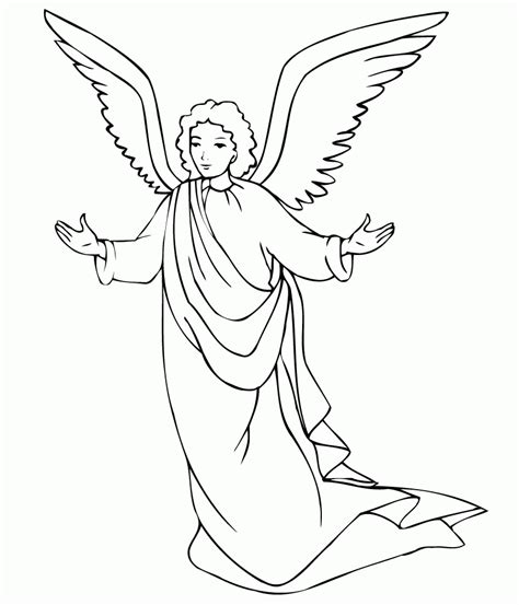 male guardian angel coloring page coloring home