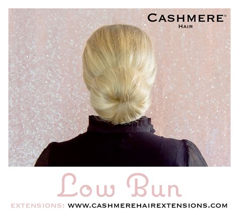 Low Bun Tutorial Using Extensions • Cashmere Hair Clip In