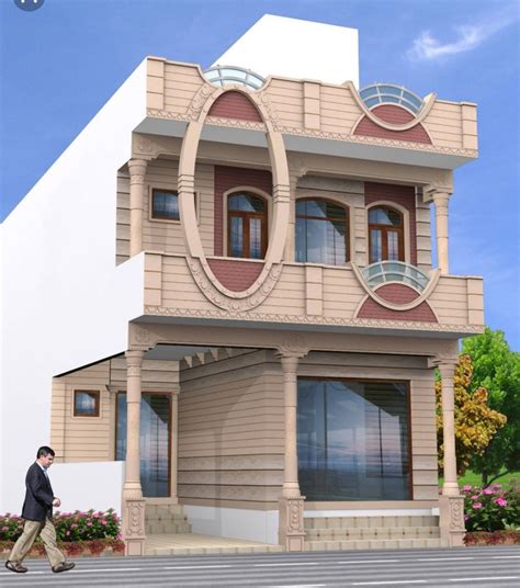 jodhpur stone elevation house balcony design small house front design house front design