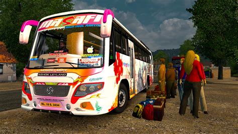 ashok leyland viking  bus mod  ets euro truck simulator  mods