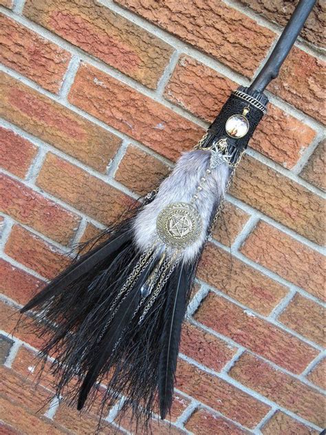 Shamanic Witch Broom Horned God And Goddess Witches