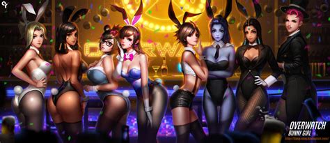 overwatch bunny girl by liang xing on deviantart