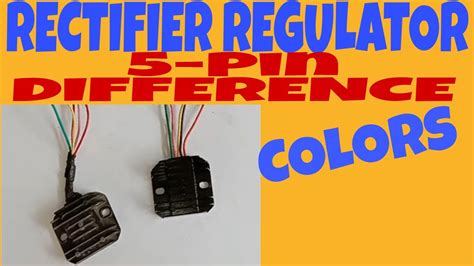 pin rectifier wiring diagram gy  pin  coil regulator electrical street scooters atvs