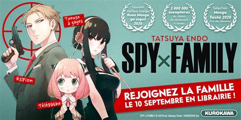 spy  family annonce pour le  septembre  aux editions kurokawa