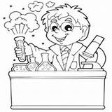 Scientist Coloring Science Pages Surfnetkids Girl Might Also These sketch template