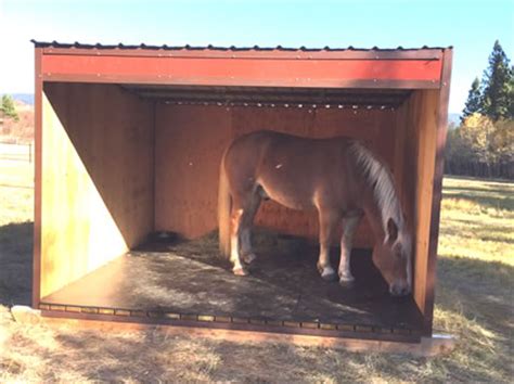 horse shed kit diy portable loafing shelter