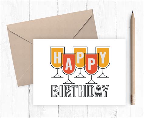 printable happy birthday card happy birthday card instant etsy australia