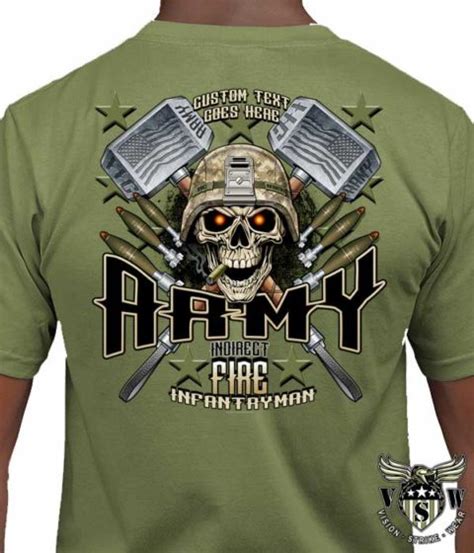 Indirect Fire Infantryman 11c Mos Us Army Shirt Military
