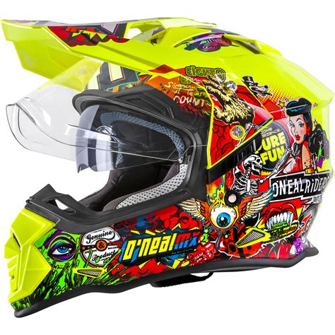 oneal sierra ii crank dual sport helmet oneal adventure sun visor ghostbikes  picclick uk