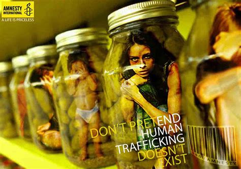 amnesty international human trafficking campaign on behance