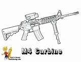 Coloring Pages Army Guns Gun Colouring Boys Kids Lego Automatic Military Pistol Printable M4 Print Carbine Rifle Ak Colouri Men sketch template