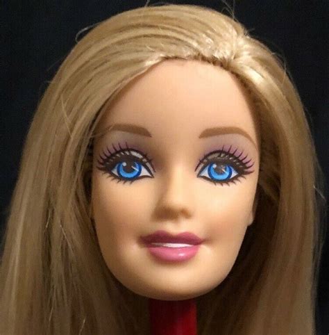 Barbie Doll Head Only For Ooak Custom Parts Medium Blonde