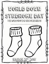 Syndrome Socks sketch template
