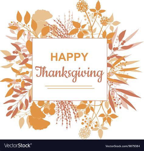 flat design style happy thanksgiving card template