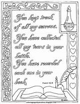 Psalm Coloringpagesbymradron Collected Tears sketch template