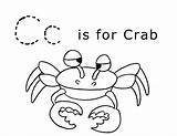 Letter Coloring Crab Pages Trace Printable Worksheets Sheets Kids Preschool Alphabet Activities Print Toddlers Lawteedah Clipart Sheet Color Letters Collage sketch template
