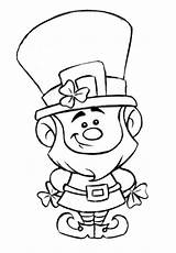 Leprechaun Patricks sketch template