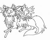 Wolf Coloring Pages Winged Color Chibi Wolves Evil Lines Deviantart Getcolorings Stats Downloads Printable Group Template sketch template