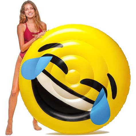 floatie kings lol emoji pool float giant premium inflatable raft walmartcom walmartcom