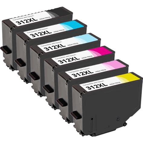 epson xl black color ink cartridge set high yield  pack inkcom