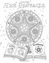 Shadows Cesari Wiccan Magick Spells Colouring Doodle sketch template
