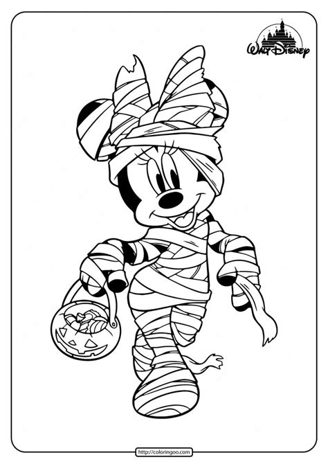 printables minnie mouse halloween coloring pages   halloween