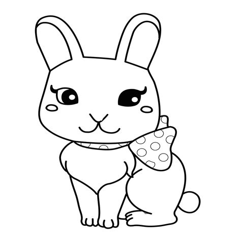 rabbit coloring pages  kids  getcoloringscom  printable