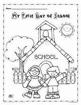 First Coloring Pages School Kindergarten Getcolorings Color sketch template