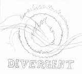 Divergent Drawing Symbol sketch template