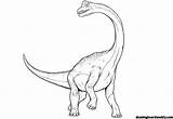 Brachiosaurus Dinosaurs sketch template