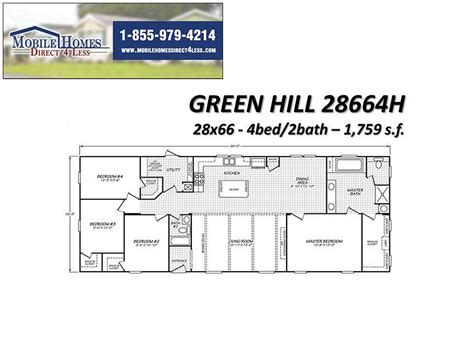 fleetwood green hill   mobile home  sale