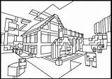 Minecraft Coloring House Pages Printable Colouring Cabin Para Colorear Dibujos Houses Print Color Woods Visit Imprimir Getcolorings Party Colour Getdrawings sketch template