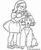 Dog Coloring Pages Puppy Girl Dogs Print Printable Color Her Girls Animals Cdec Animal Bossy Book Puppies Poodle Cute Kids sketch template