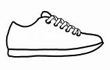 Shoe Outline Clipart sketch template