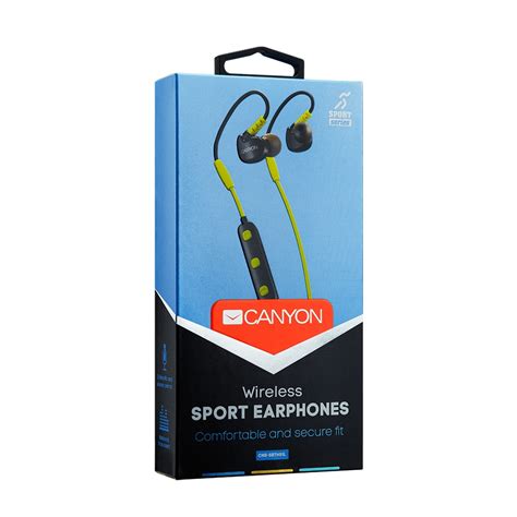 canyon sport wireless bt earphones headphones headset  handsfree mic ebay