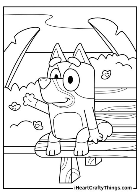 bluey coloring pages updated