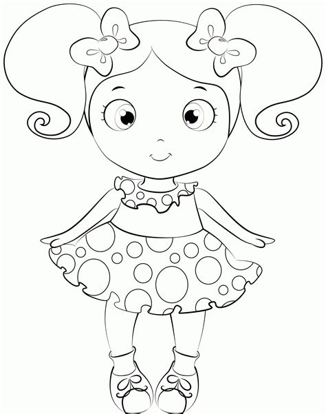 baby doll coloring picture quality coloring page coloring home