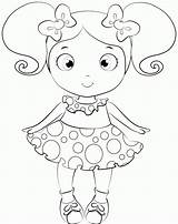 Coloring Doll Pages Baby Quality High Print sketch template