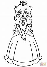 Mario Peach Coloring Princess Super Pages Daisy Rosalina Printable Info Bros Colouring Drawing Cliparts Color Print Clipart Kids Cartoon Library sketch template