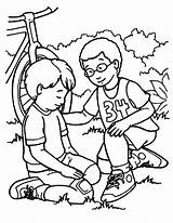 Acts Falling Sick Lds Samaritan Kidsplaycolor sketch template