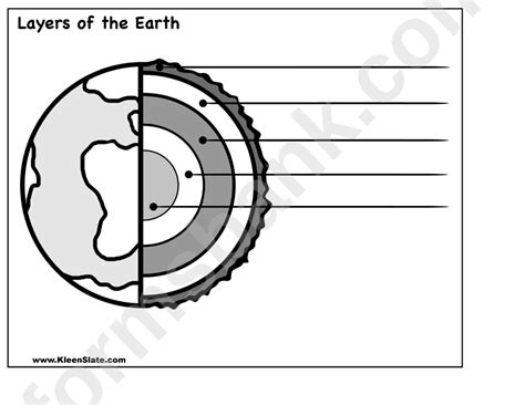layers   earth worksheet printable