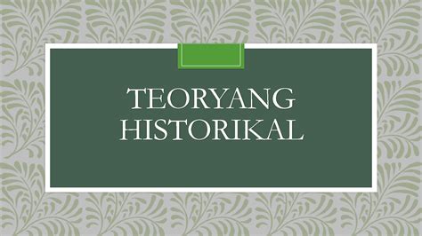 solution teoryang historikal studypool