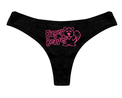 Eager Beaver Panties Funny Sexy Slutty Bachelorette Party Bridal T
