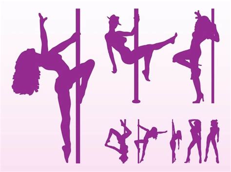 Pole Dancer Silhouettes Free Vector Art Dancers Art Vector Art