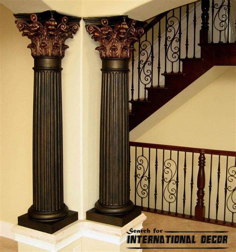 decorative columns stylish element  contemporary interior top home decor