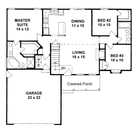 bedroom  bath  sq ft house plans bedroom poster