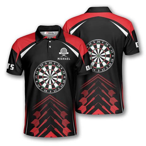 love darts red black custom darts shirts  men primesty